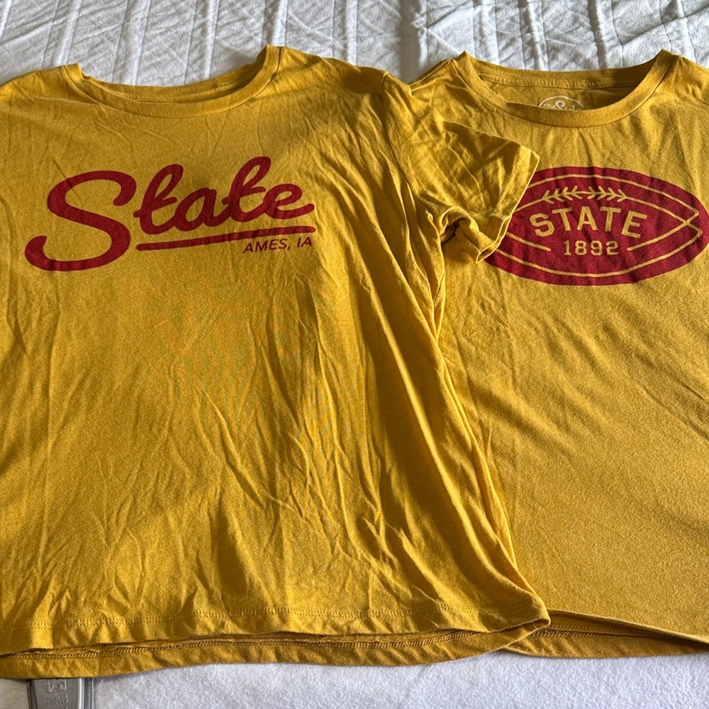 Iowa State University football short sleeve T’s